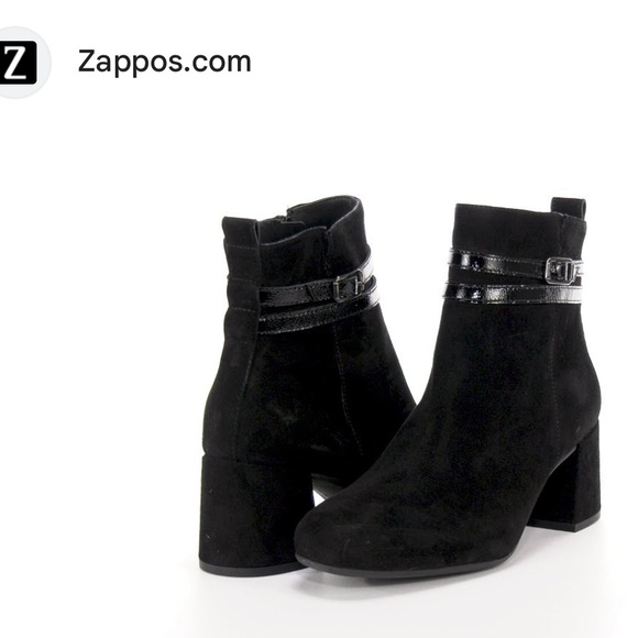 $499 NEW Paul Green Sydney Suede Buckle Ankle heel boot women size 4.5 - Picture 9 of 9